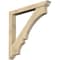 Ekena Millwork Balboa Traditional Rough Sawn Bracket w/ Offset Brace, Douglas Fir, 6"W x 48"D x 48"H BKT0604X48X48BOA01RDF - alternate 1